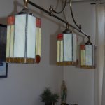 tafellamp , deze lamp is niet te koop,  lampenkapjes verkrijgbaar op bestelling
