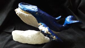 blauwe vinvis Mark zijaanzicht